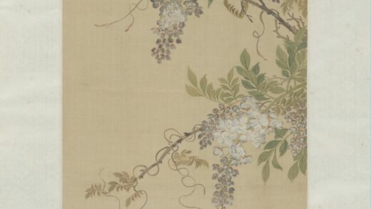 清 恽青紫藤游鱼轴.jpg