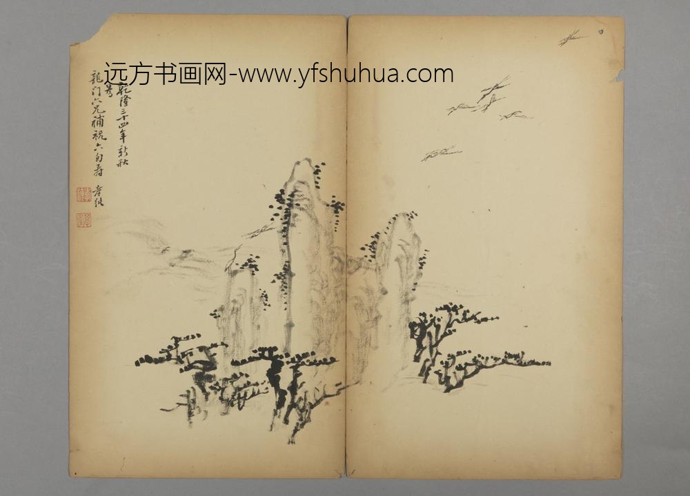 清-朱孝纯杂画册-