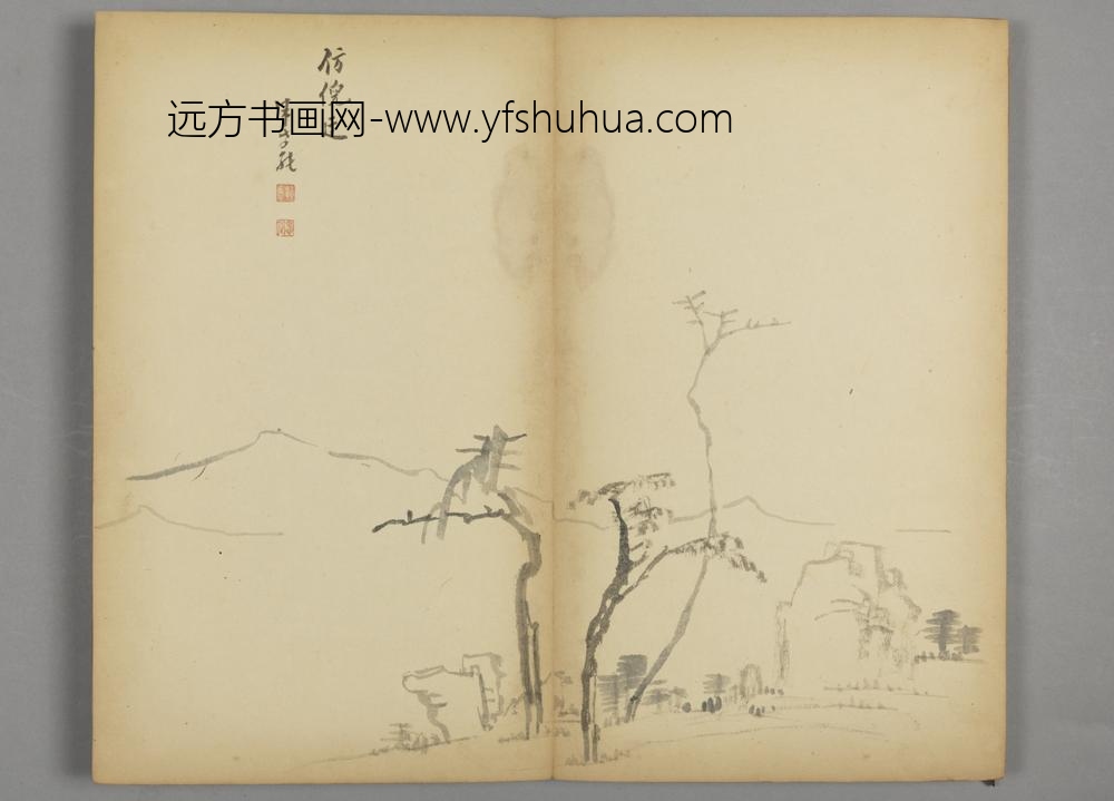 清-朱孝纯杂画册-