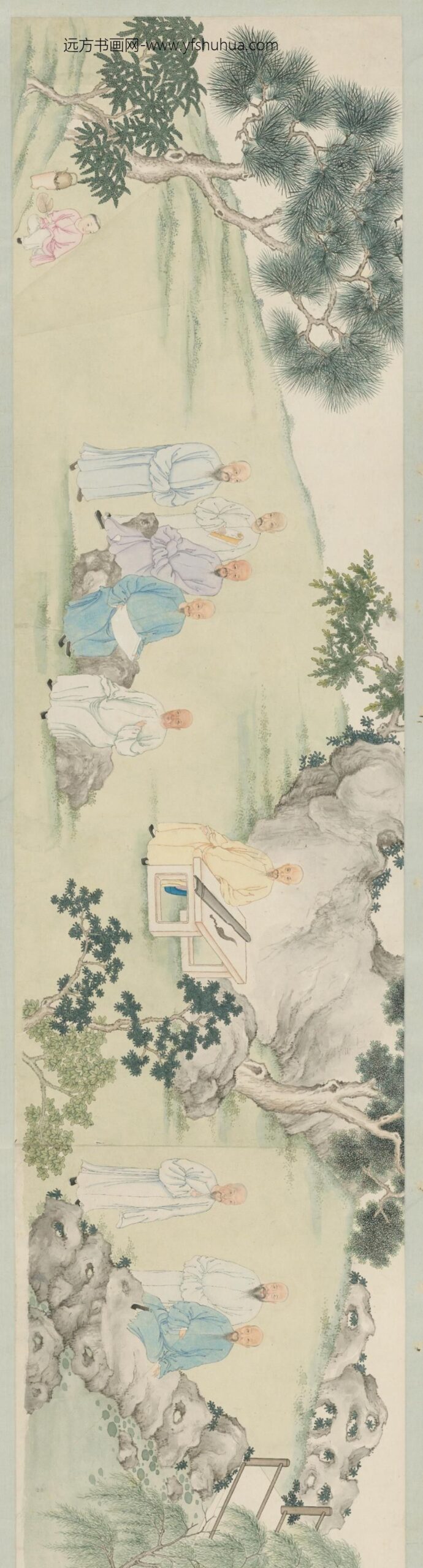 清-清人乙丑同年图像卷_