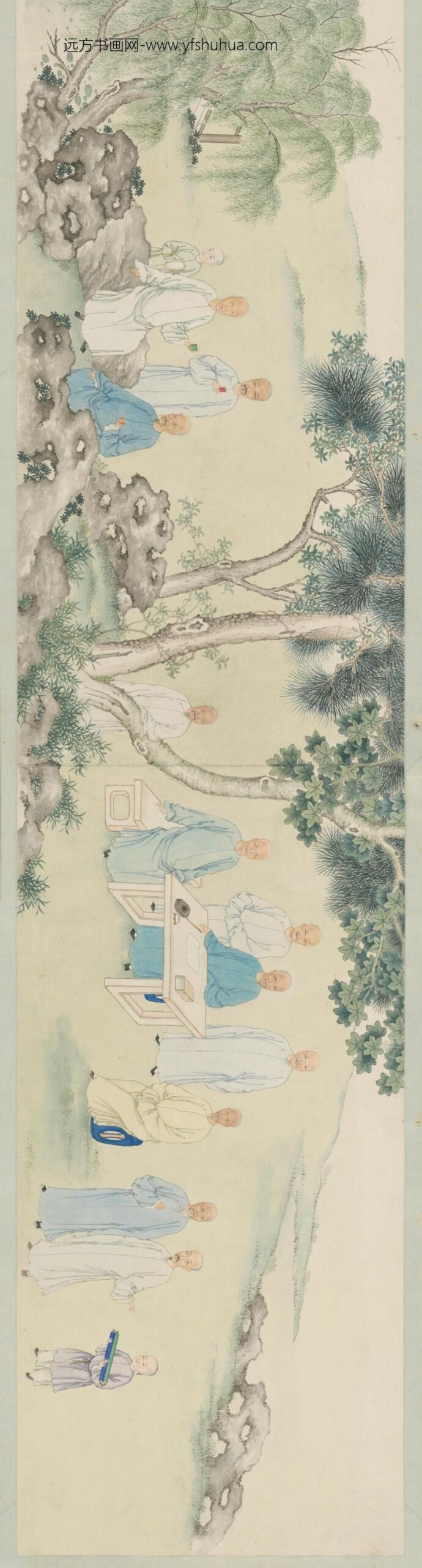 清-清人乙丑同年图像卷_