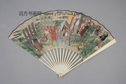 清 清人戏剧人物成扇.jpg