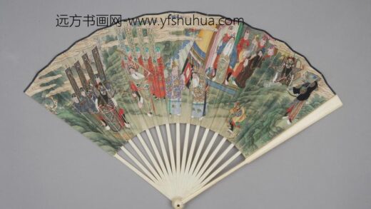 清 清人戏剧人物成扇.jpg