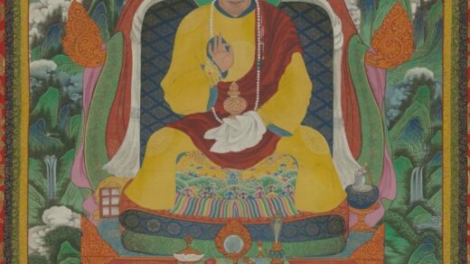 清 清人章嘉胡土克图佛像轴.jpg