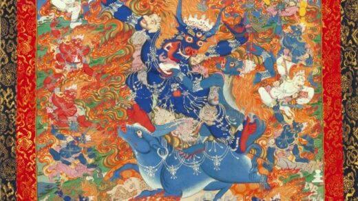 清 清人阳体狱帝主像轴.jpg