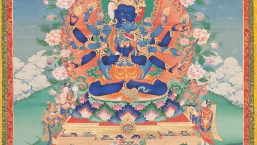 清 清人阳体袐密佛像轴.jpg