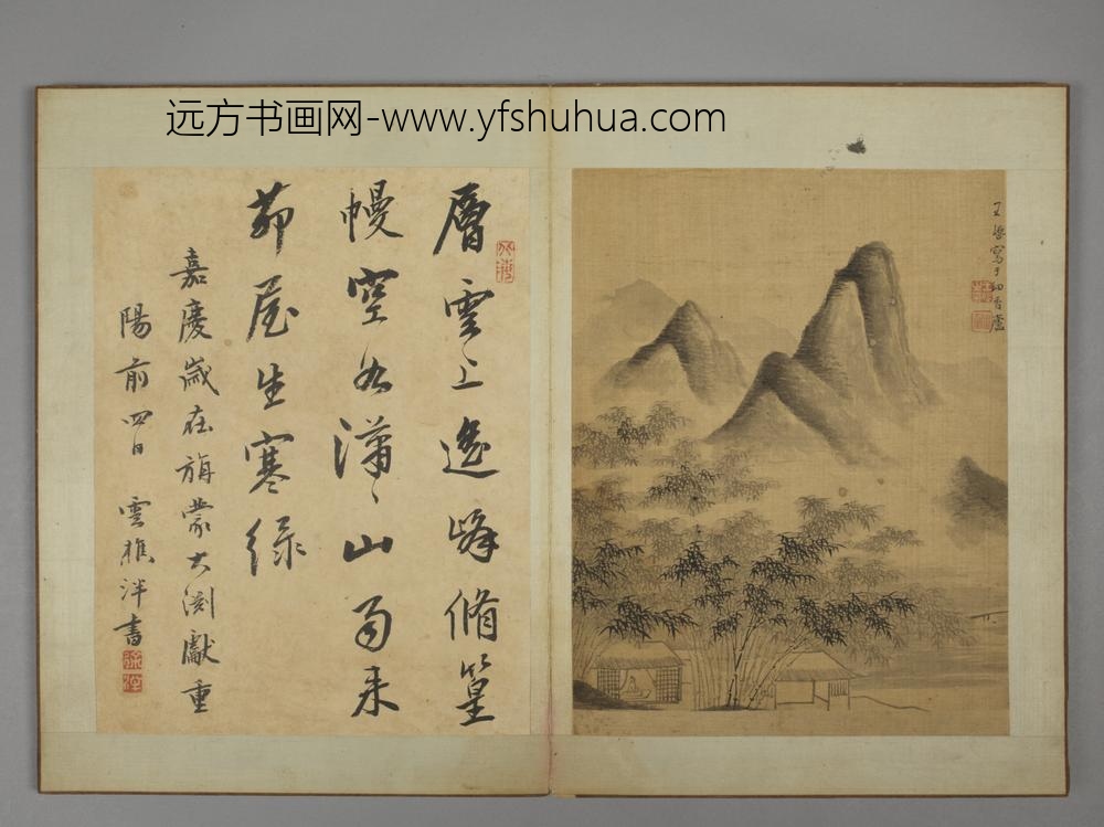清-王崿竹石册-
