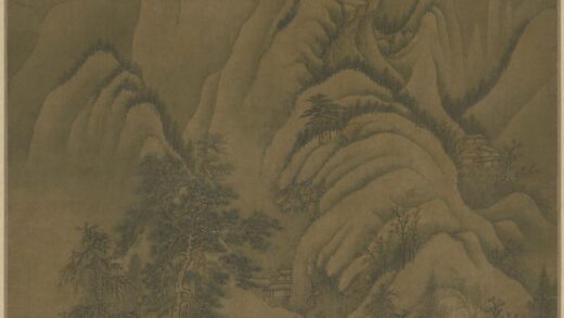 清 王犖雪景山水轴.jpg