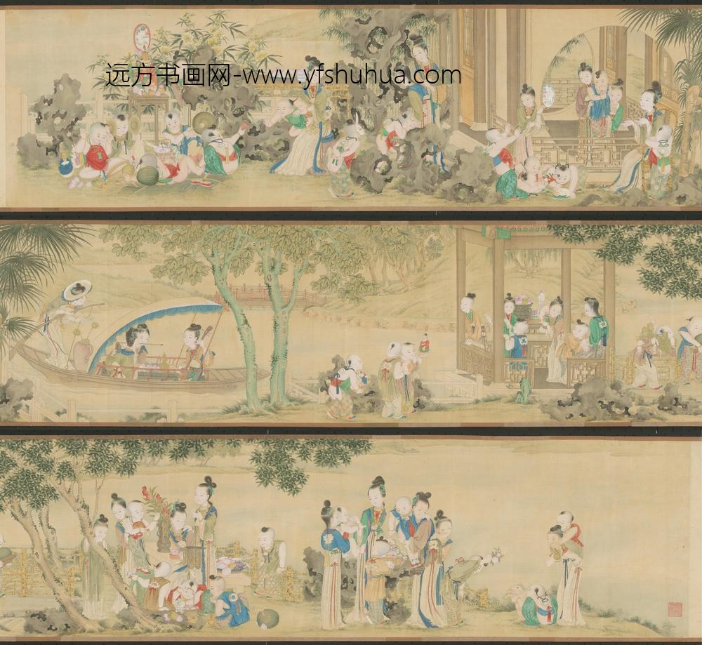 清人中秋佳瑞图卷