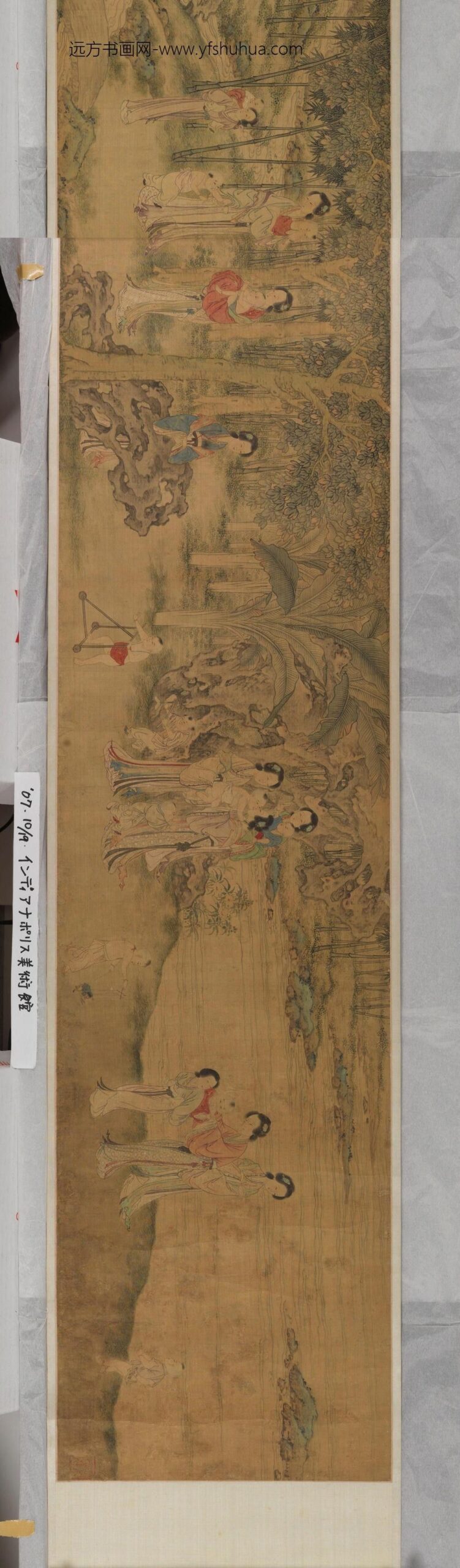 王时_仕女婴戏图_