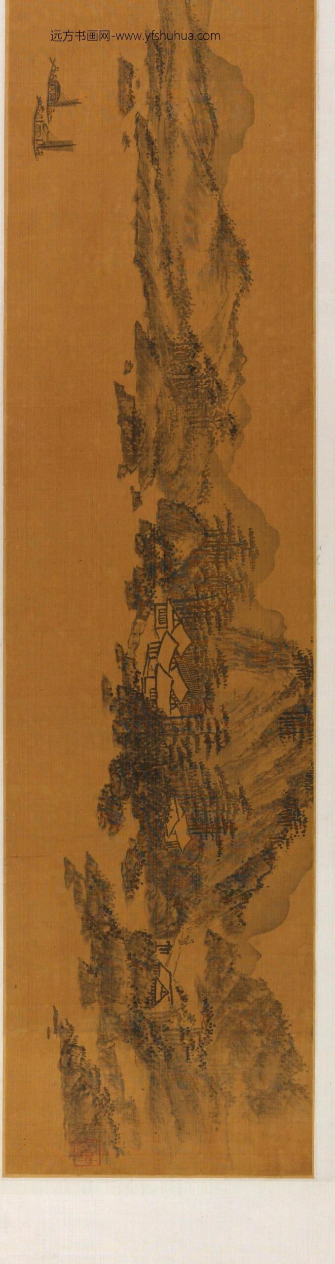 王问_联舟渡湖游览图_
