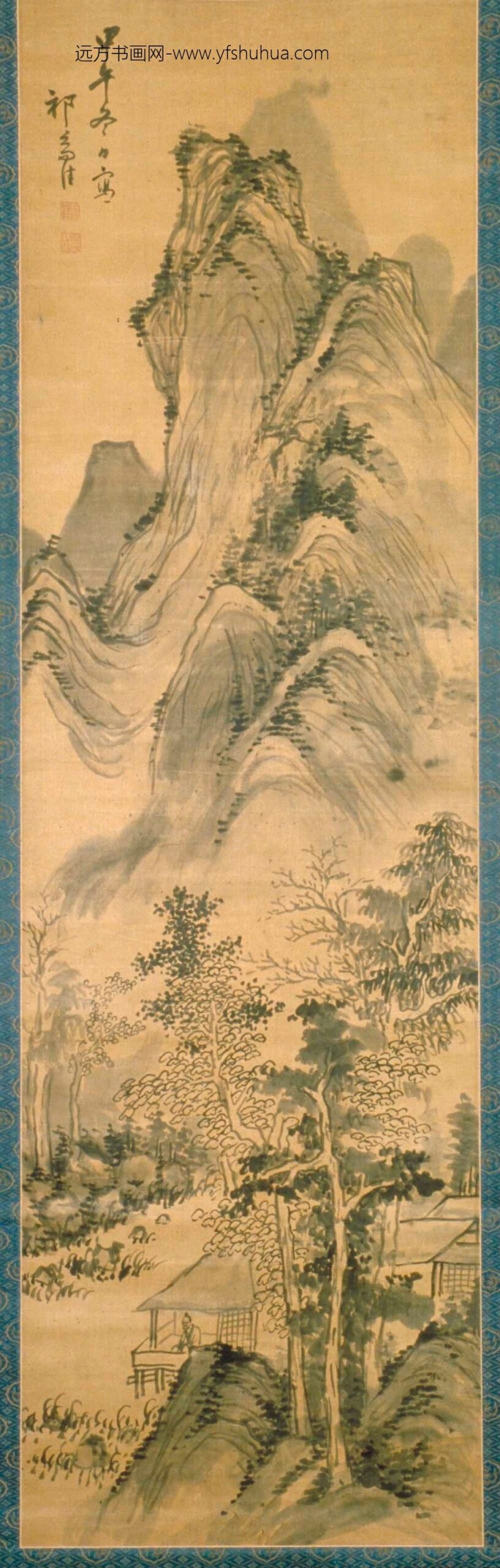 祁豸佳_书斋高士图