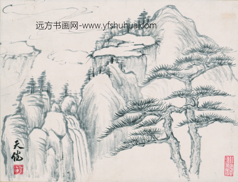 贺天健_山水图轴