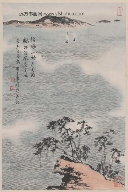 车鹏飞 太湖双帆图轴.jpg