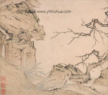 陆治 水仙梅花图.jpg