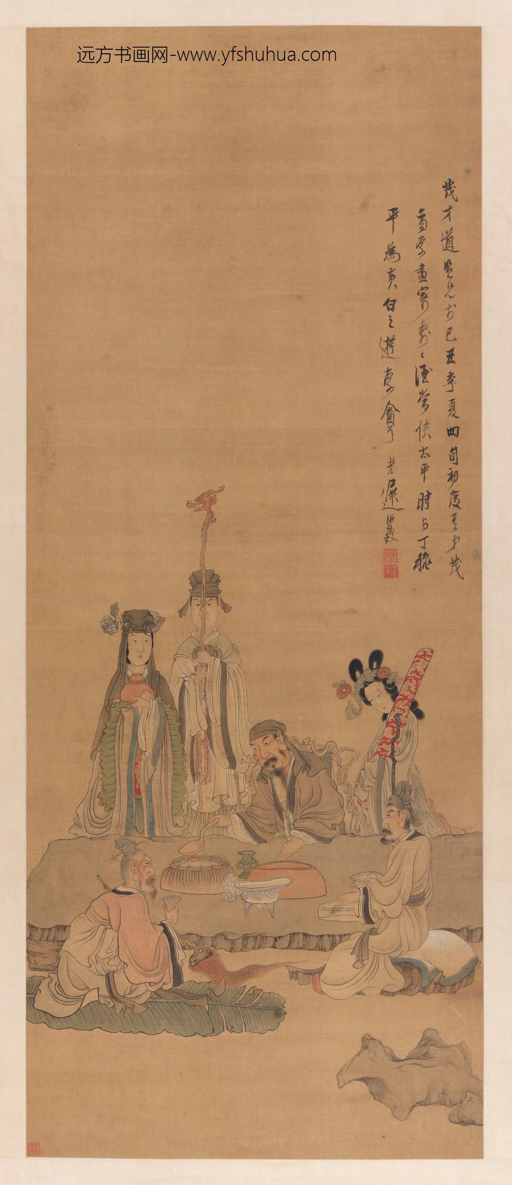 陈洪绶_群仙祝寿图