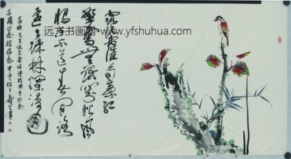 陈胜良 花卉小鸟图.jpg