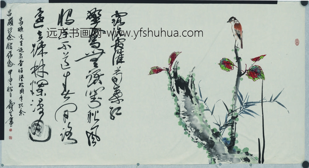 陈胜良_花卉小鸟图