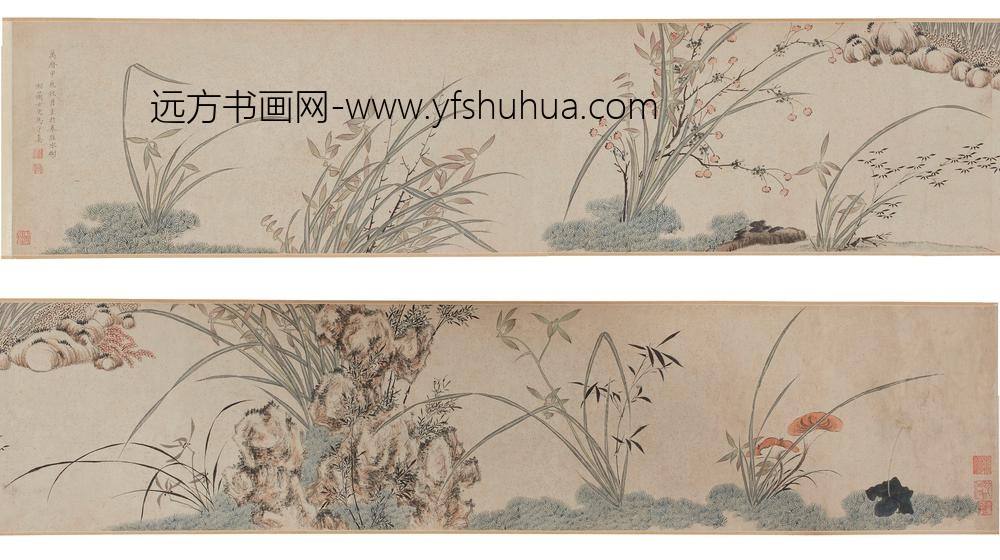 马守真_设色兰竹卷