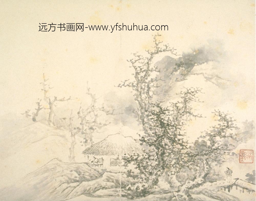 髡残_山水册 ()