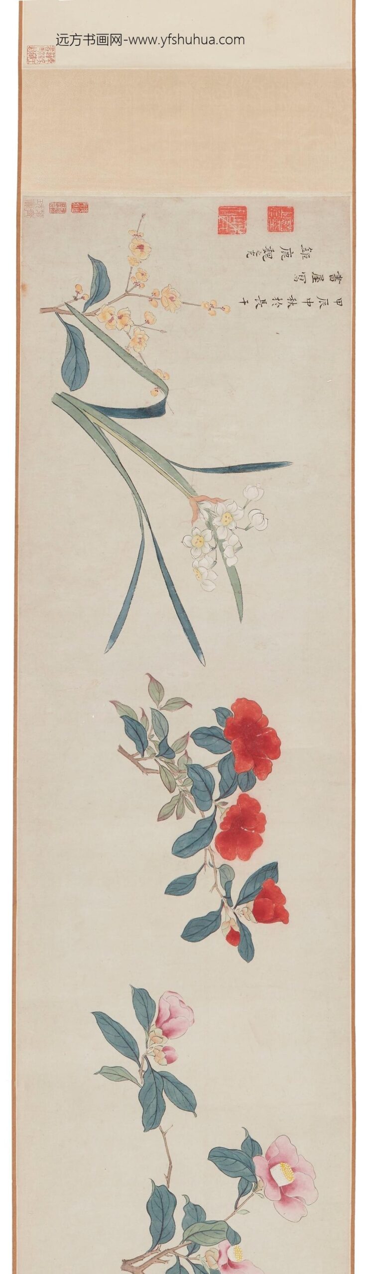魏之克_二十四番花信风图卷_