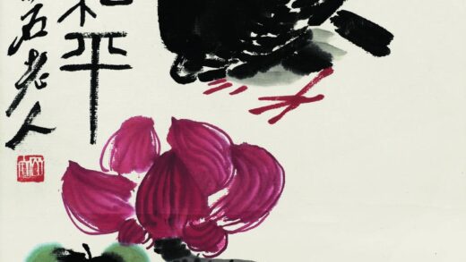 齐白石 世世和平玉兰和平鸽.jpg