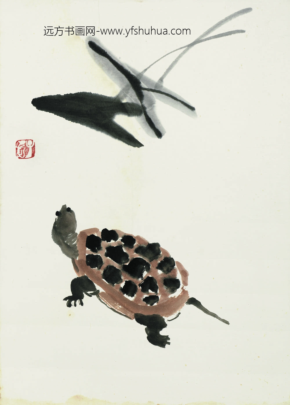 齐白石_乌龟菱角