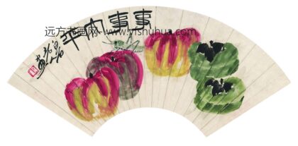 齐白石 事事平安扇.jpg