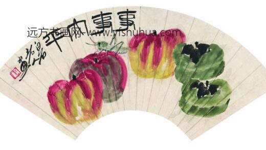 齐白石 事事平安扇.jpg