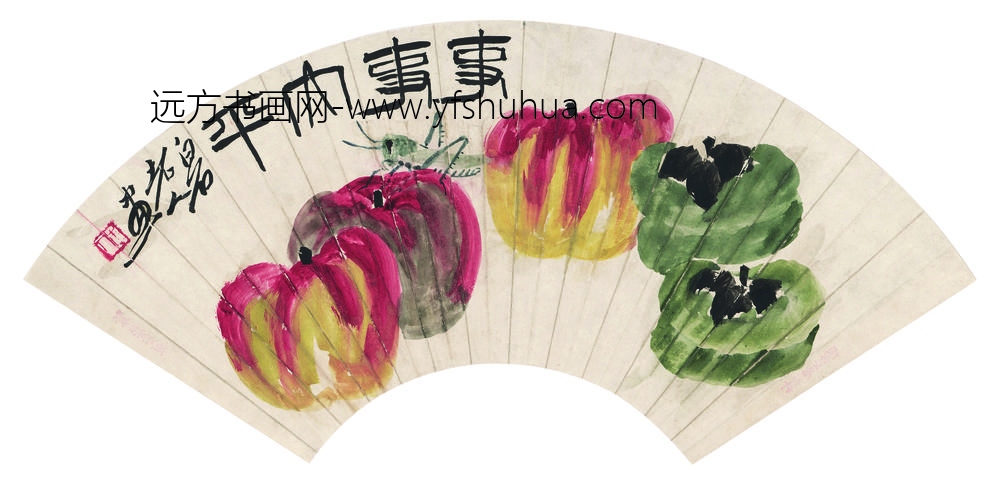 齐白石_事事平安扇