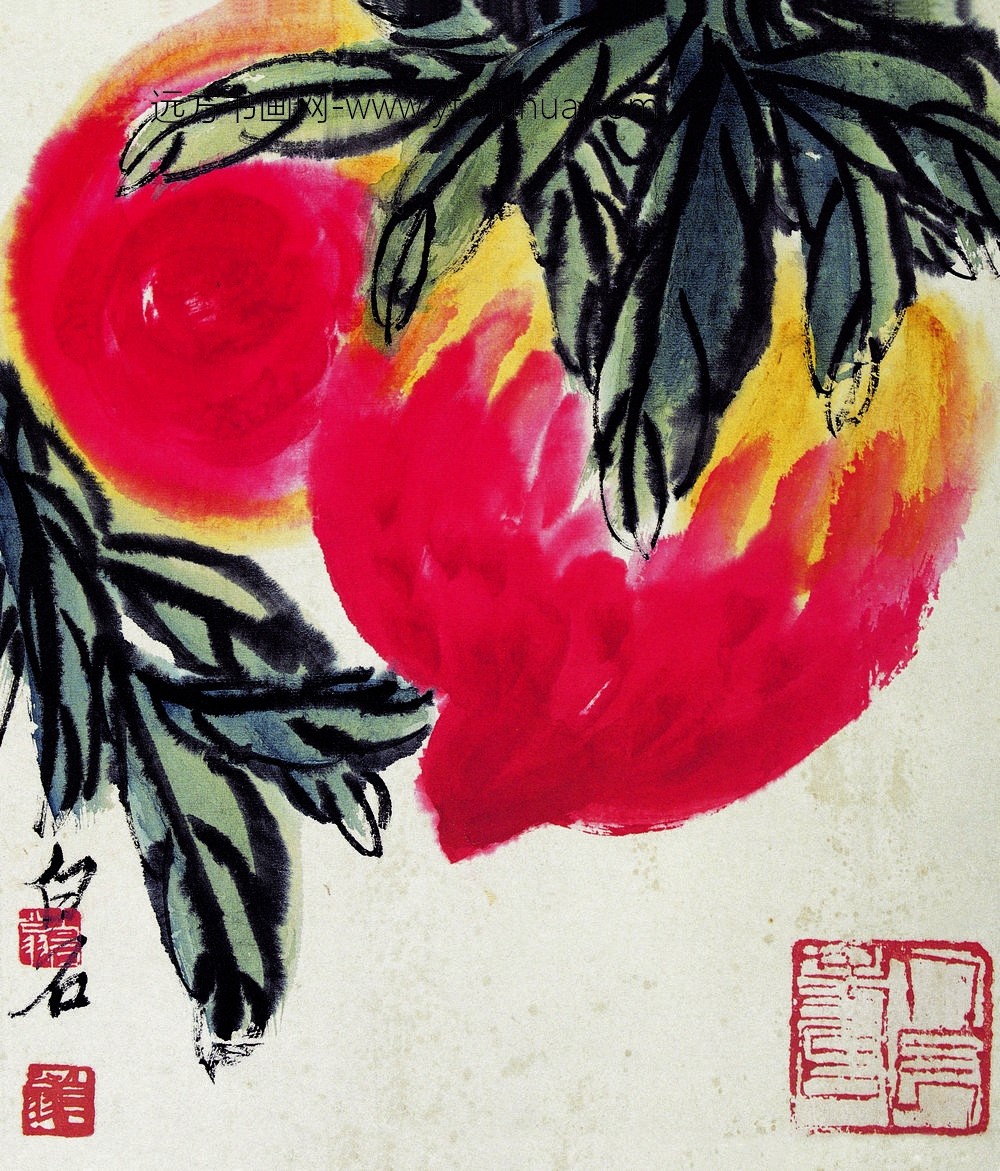 齐白石_寿桃