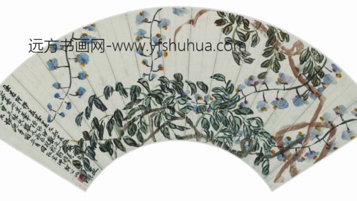 齐白石 折枝花卉扇面 3.jpg
