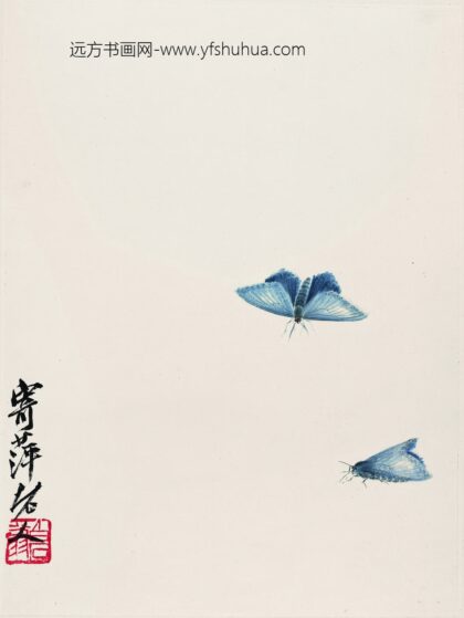齐白石 昆虫册页 双蛾.jpg