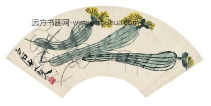 齐白石 清香丝瓜扇.jpg