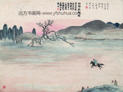齐白石 石门二十四景图 仙坪试马图.jpg