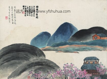 齐白石 石门二十四景图 棣楼吹笛图.jpg
