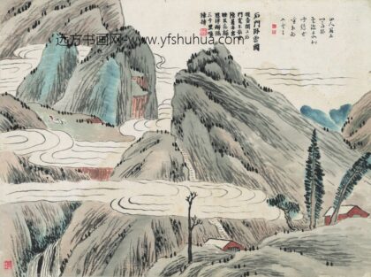 齐白石 石门二十四景图 石门卧云图.jpg