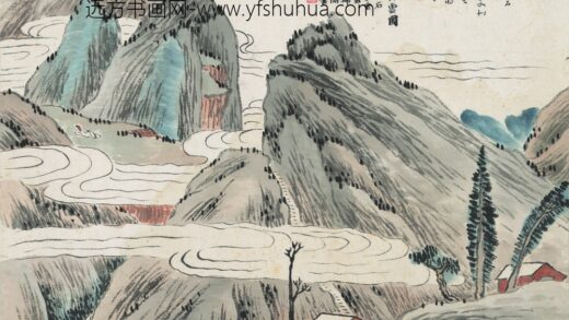 齐白石 石门二十四景图 石门卧云图.jpg