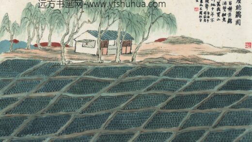 齐白石 石门二十四景图 老屋听鹂图.jpg