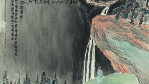 齐白石 石门二十四景图 鸡岩飞瀑图.jpg