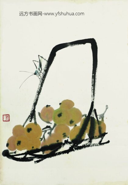 齐白石 篮中枇杷.jpg