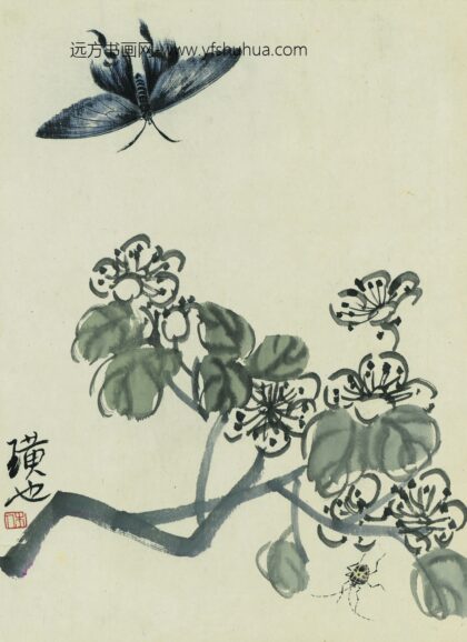 齐白石 花卉虫草图册二十开 1.jpg