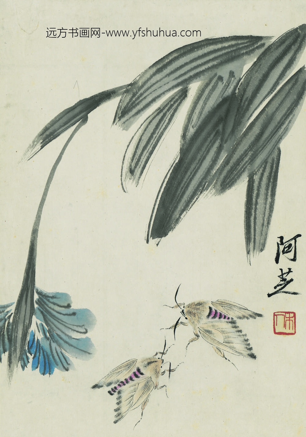 齐白石_花卉虫草图册二十开 ()