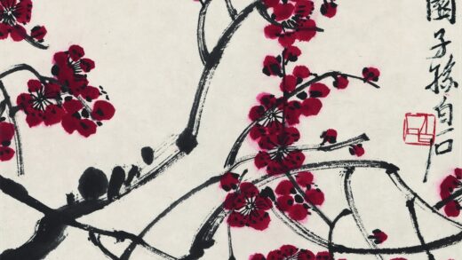 齐白石 花果草虫册 梅花图.jpg