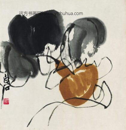齐白石 花果草虫册 葫芦图.jpg
