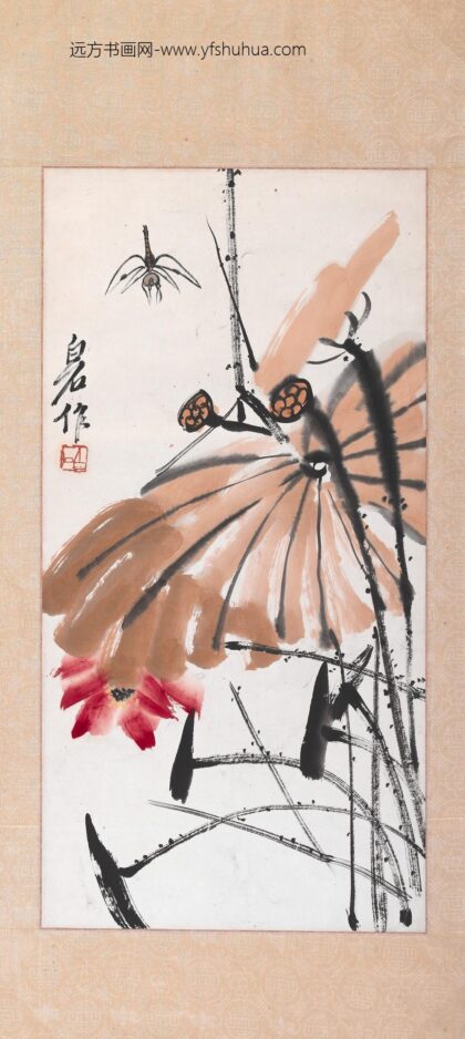 齐白石 荷塘蜻蜓图.jpg