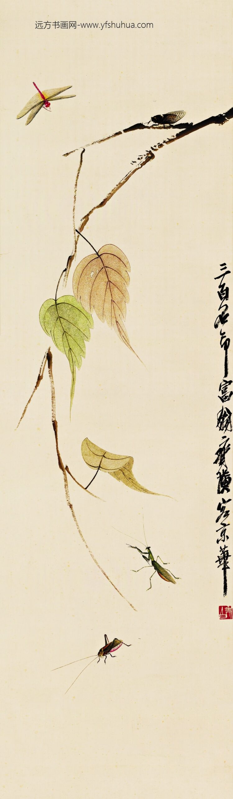 齐白石_贝叶草丛-