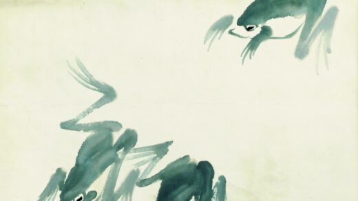 齐白石 鱼虾册页三只青蛙 1.jpg