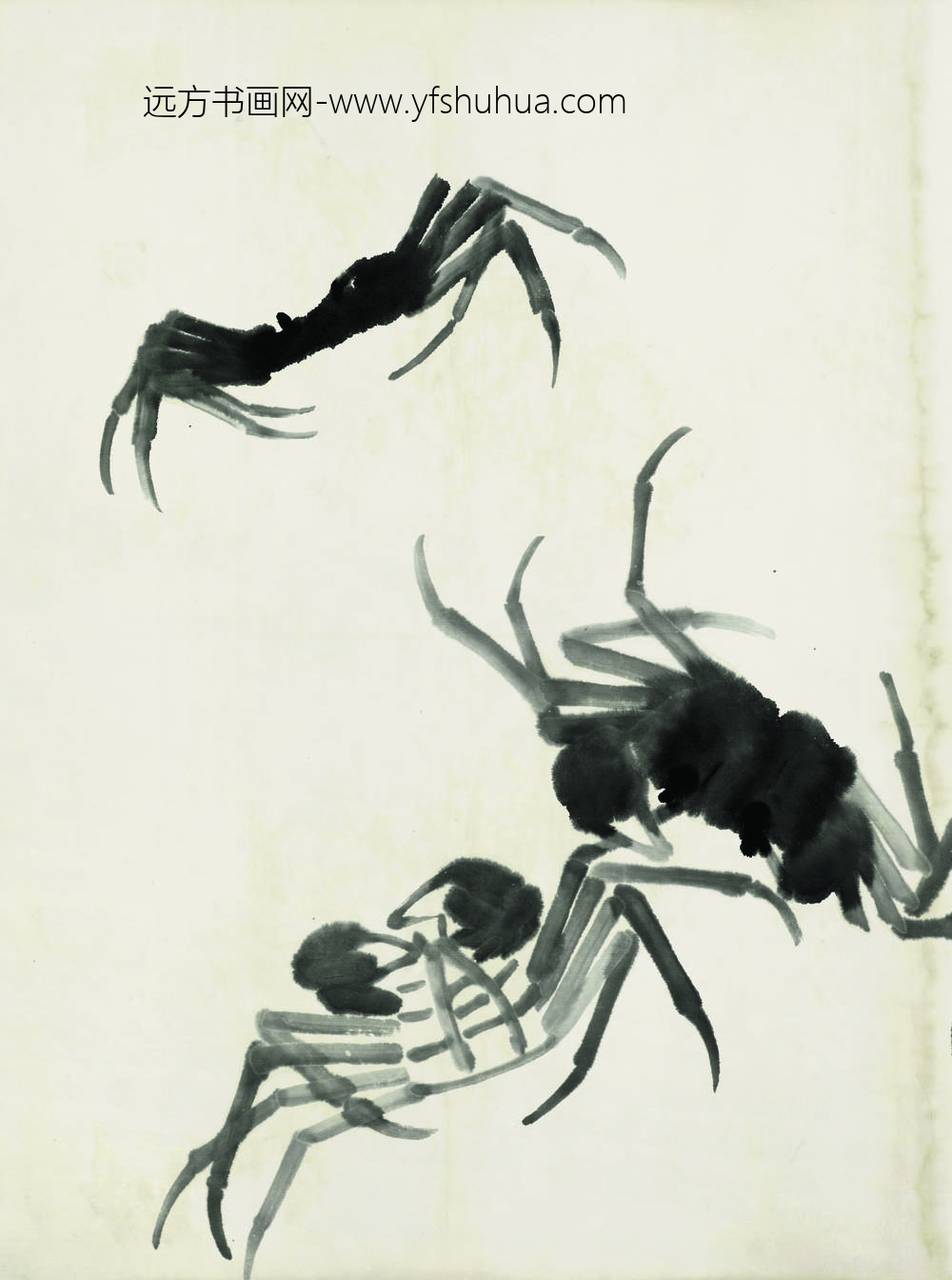 齐白石_鱼虾册页之三蟹
