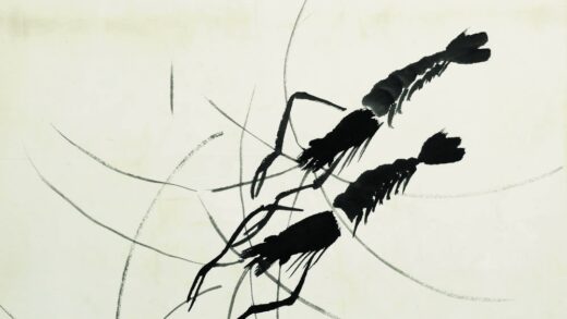 齐白石 鱼虾册页之墨虾.jpg